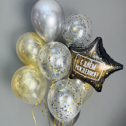 Шары на день рождения «Гэтсби вечеринка», 10 шт