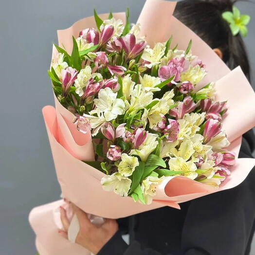 🌸 Монобукет их 15 стойки альстромерий/Цветы в Уфе