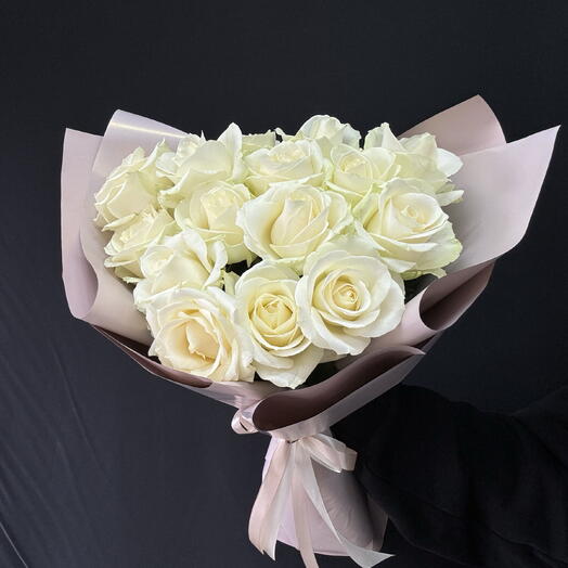 Rosas blancas de Crimea 15 piezas