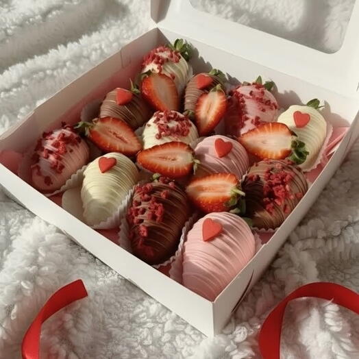 Клубничка в шоколаде летнее настроение. Дофамин 12 шт. Для любимых️🍓