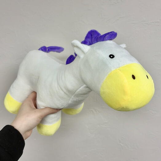 Игрушка Лошадка с фиолетовой гривой