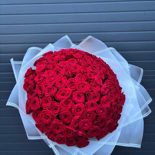 Букет 101 красная роза🌹