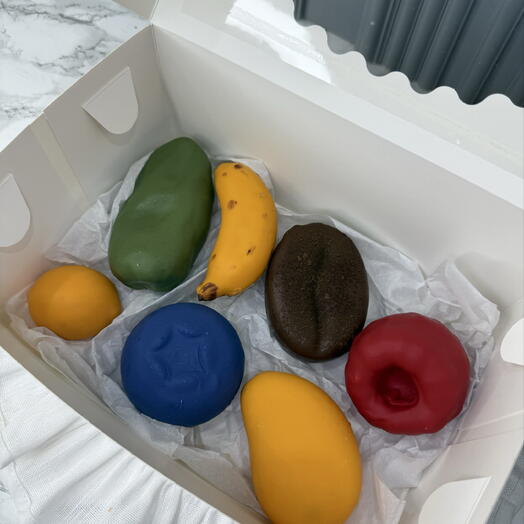 Корпусные пирожные ,трендовые пирожные фрукты,подарок любимой девушке ,подарок маме