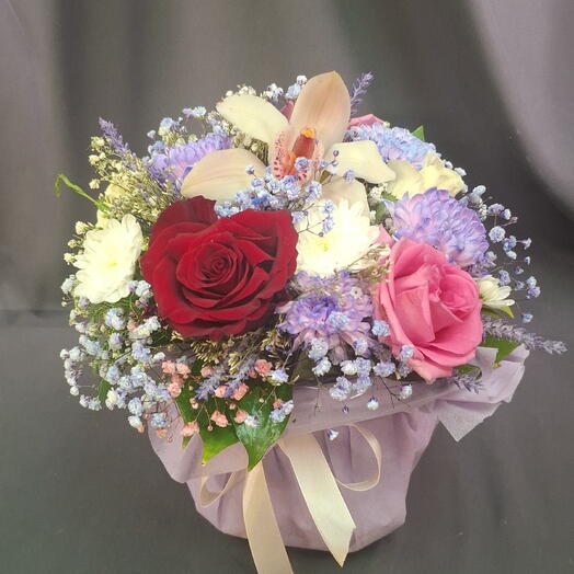 Сиреневый тортик цветов 💐