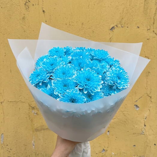 Яркий букет из хризантемы 💙🩵
