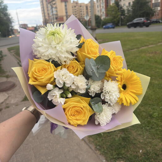 Букет авторский с желтыми розами️