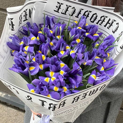 Ирисы букет из 35 💙