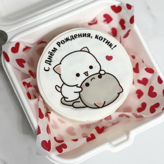 Бенто торт любимым с котиками