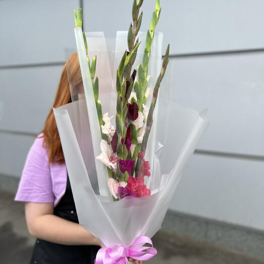 💐 букет из 5 Гладиолусов Первый 🛎️