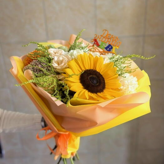 Букет с подсолнухами 🤩🌻️‍🔥