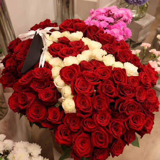 Rose Box with the Letter(100pcs)