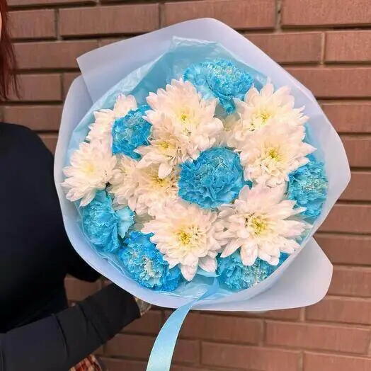 Синие цветы 🩵 букет из синих цветов
