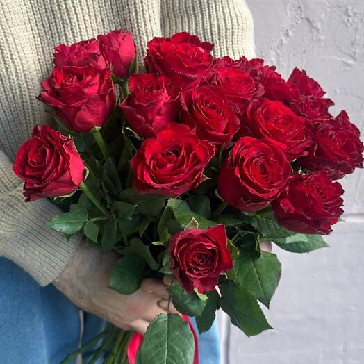 Букет из 21 розы "Классика" 🌹