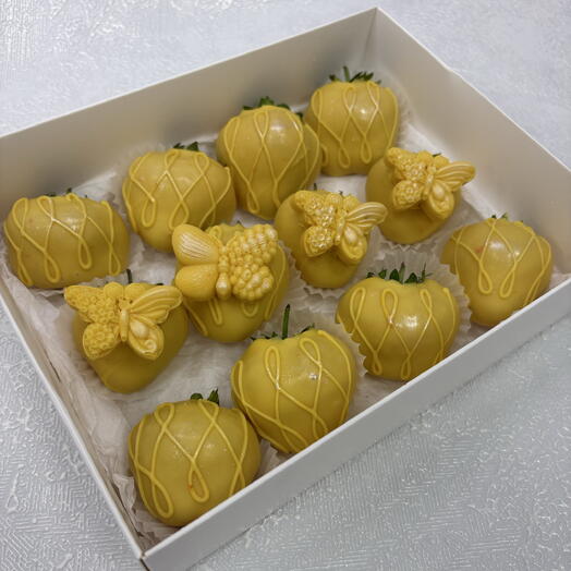 Клубника в шоколаде «💛 желтый»