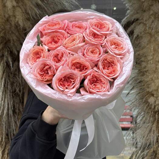 Букет из пионовидных роз 🧡