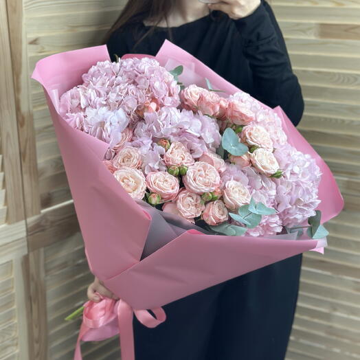 💕 Букет «Розовая симфония»