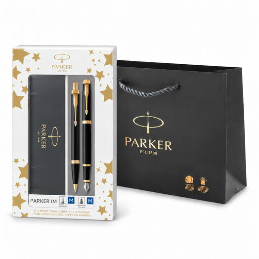 Подарочный набор Parker IM (шариковая и перьевая ручка) подарок мужчине, руководителю, начальнику, мужу
