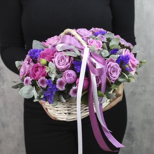 Violet Flower basket