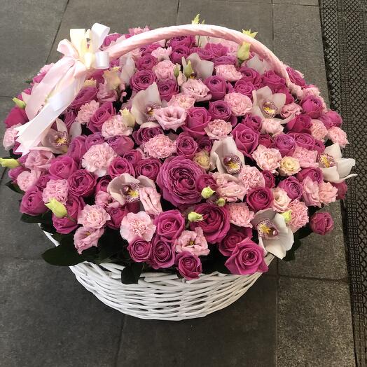 Микс корзина из цветов