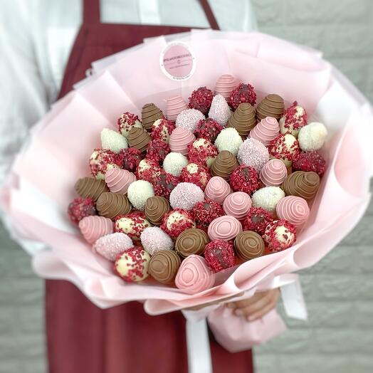 Ramo de fresas cubiertas de chocolate Mágico (L)🍓
