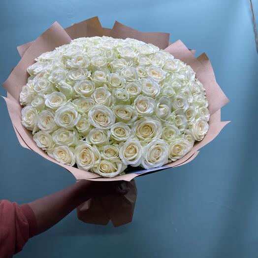 Rose white 60 cm 101pcs
