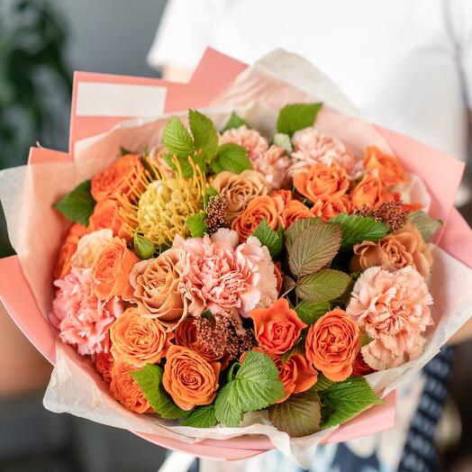 Bouquet "Orange mix"