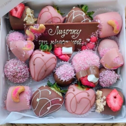 Fruta en chocolate