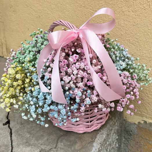 Basket with flowers