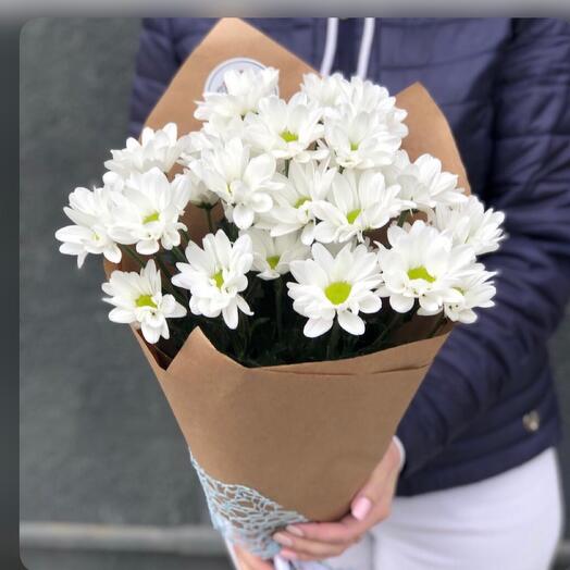 Букет из хризантем кустовых