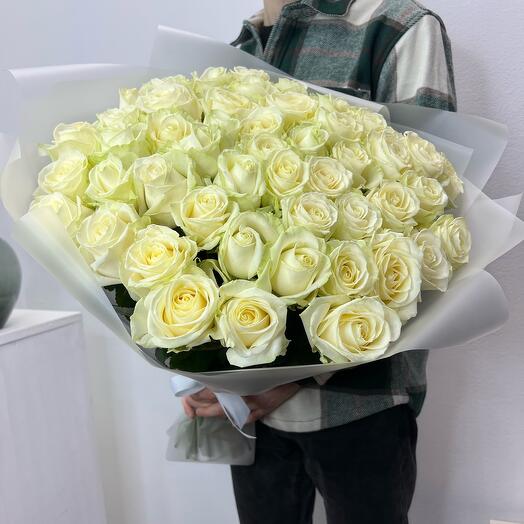 Букет из белых роз 🌸