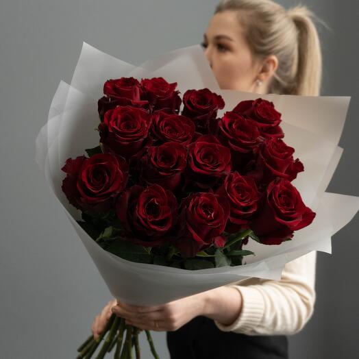 Grandes rosas de Ecuador, de color rojo🥰