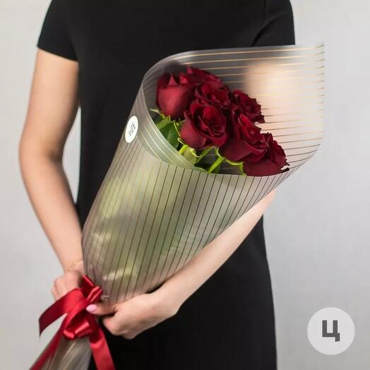 Bouquet of 7 red roses