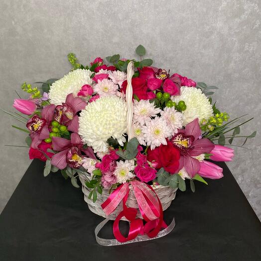 Cesta de flores