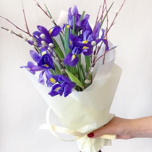 Bouquet with irises