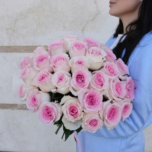 Bouquet of 29 pink Mandala Roses