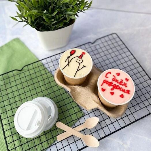 Cake to go "С днем рождения" 2 шт