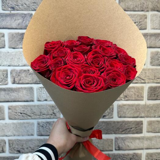 Розы в крафте