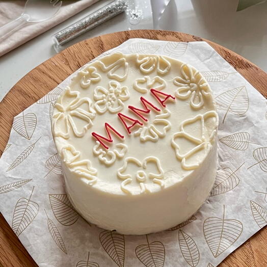 Бенто торт «Мама» в подарок на день Матери