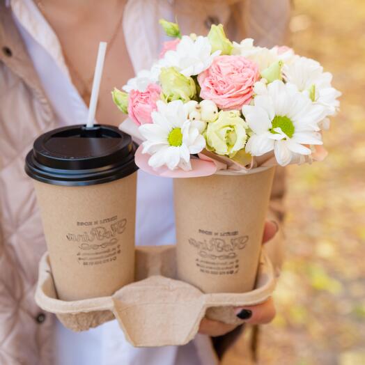Flores y café, juego "Delicado" 1