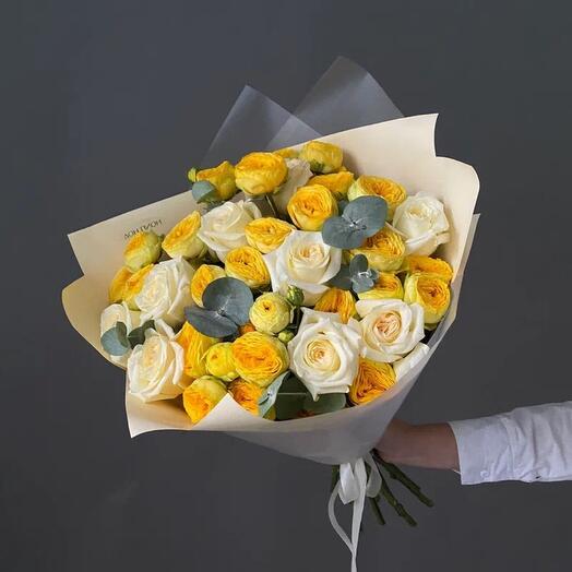 Дуобукет ,размер «М» Yellow