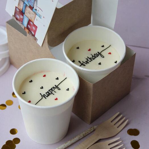 Торт в стакане Cake to go 2 шт набор