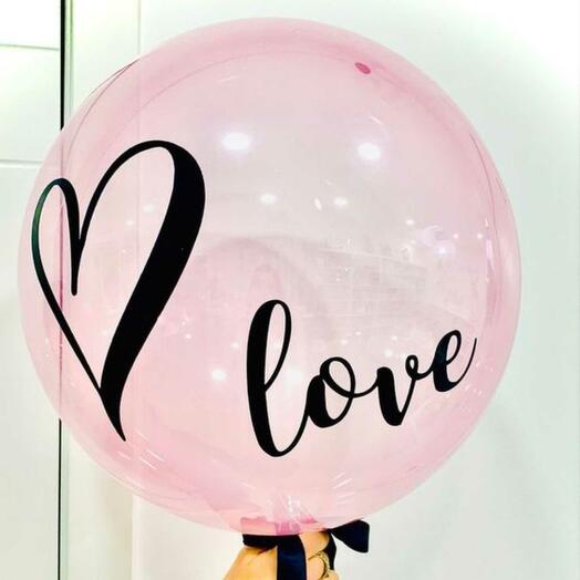 Бабл "Love" на 14 февраля для девушки или любимого человека