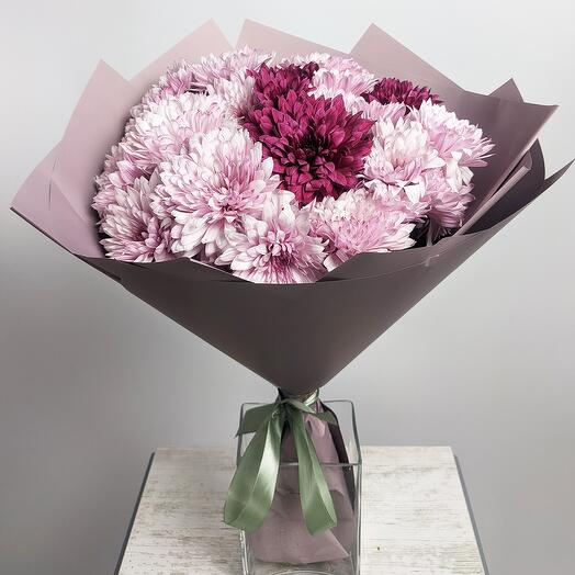 Nude mix of 7 Chrysanthemums