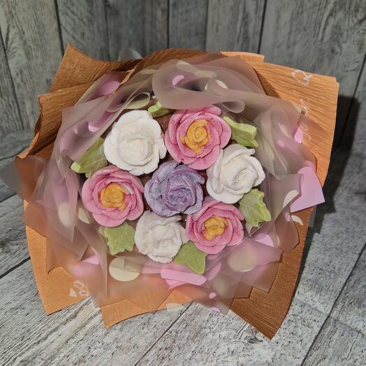 Ramo de rosas de chocolate