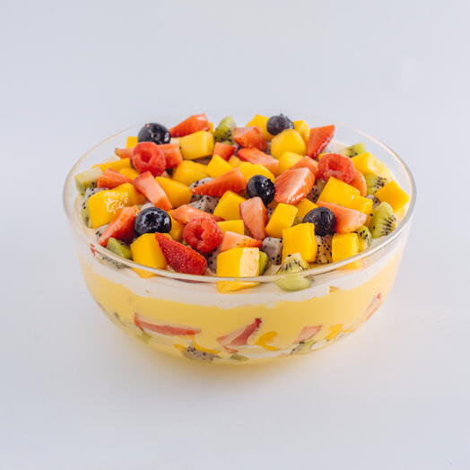 Mixed Fruit Custard Trifle