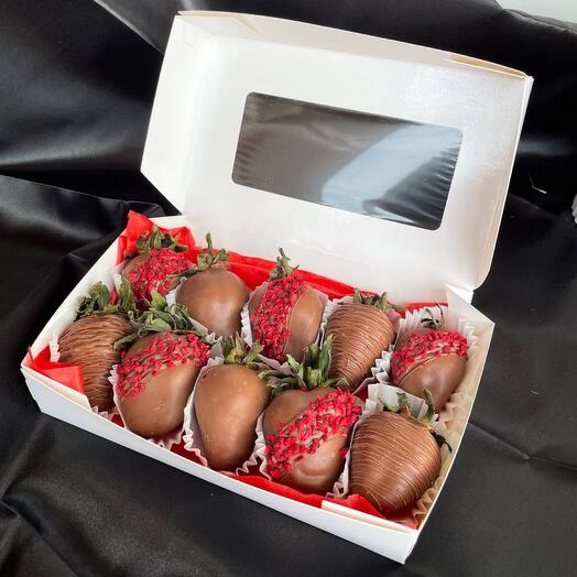 Chocolate-covered strawberries are a classic
