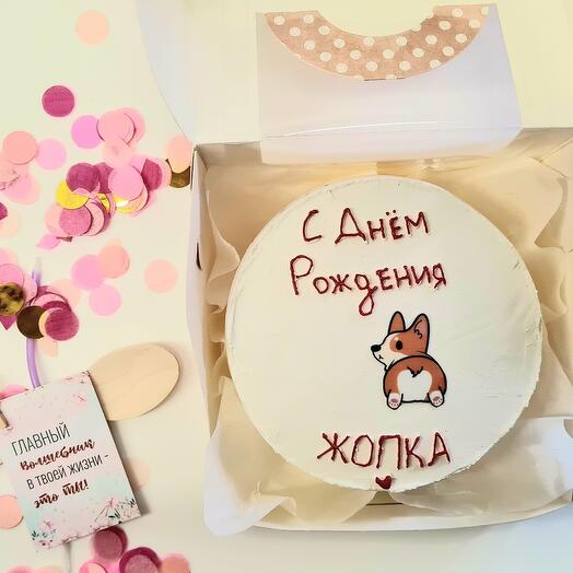 Бенто торт Прикольный.Торт с корги