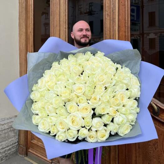 101 Роза premium 60см