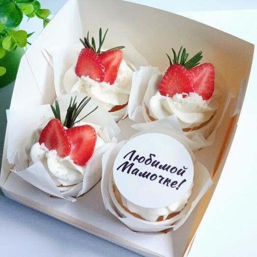 Капкейки в подарок маме
