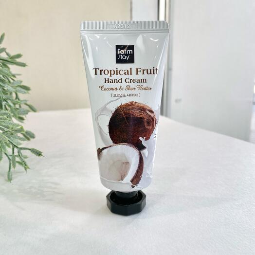 Питательный крем для рук с кокосом Farm stay Tropical fruit hand cream